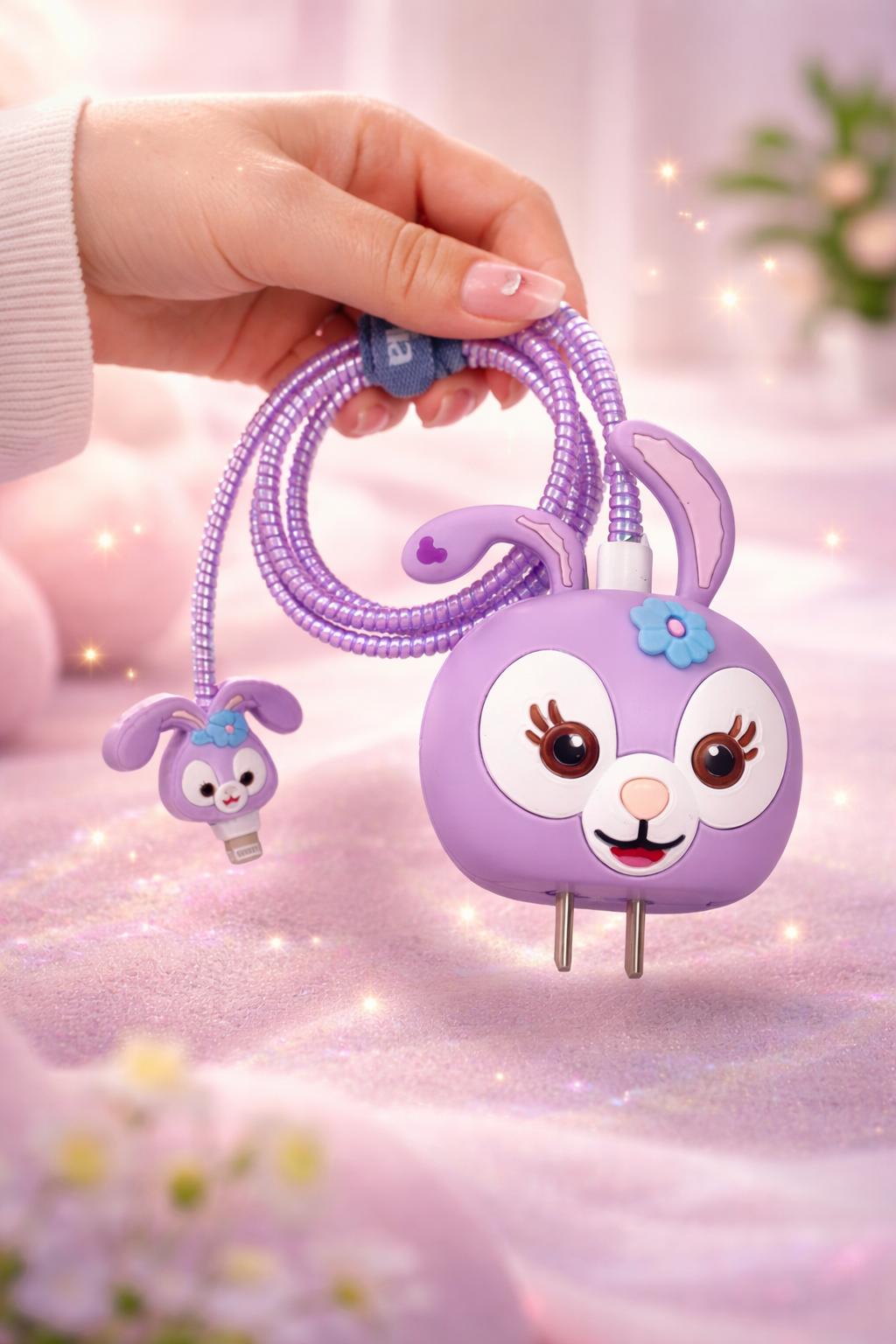 Purple Rabbit Charger Protecter