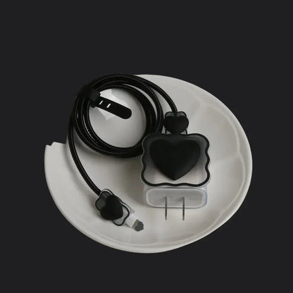 Black Heart Charger Protector
